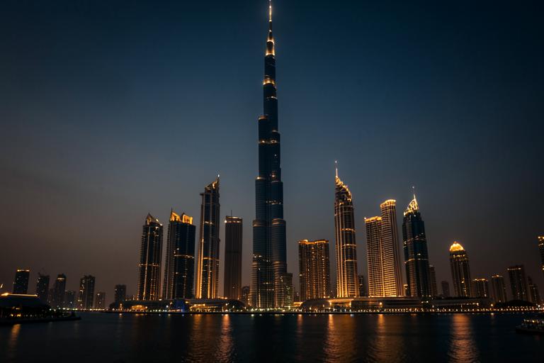 DUBAI skyline at night